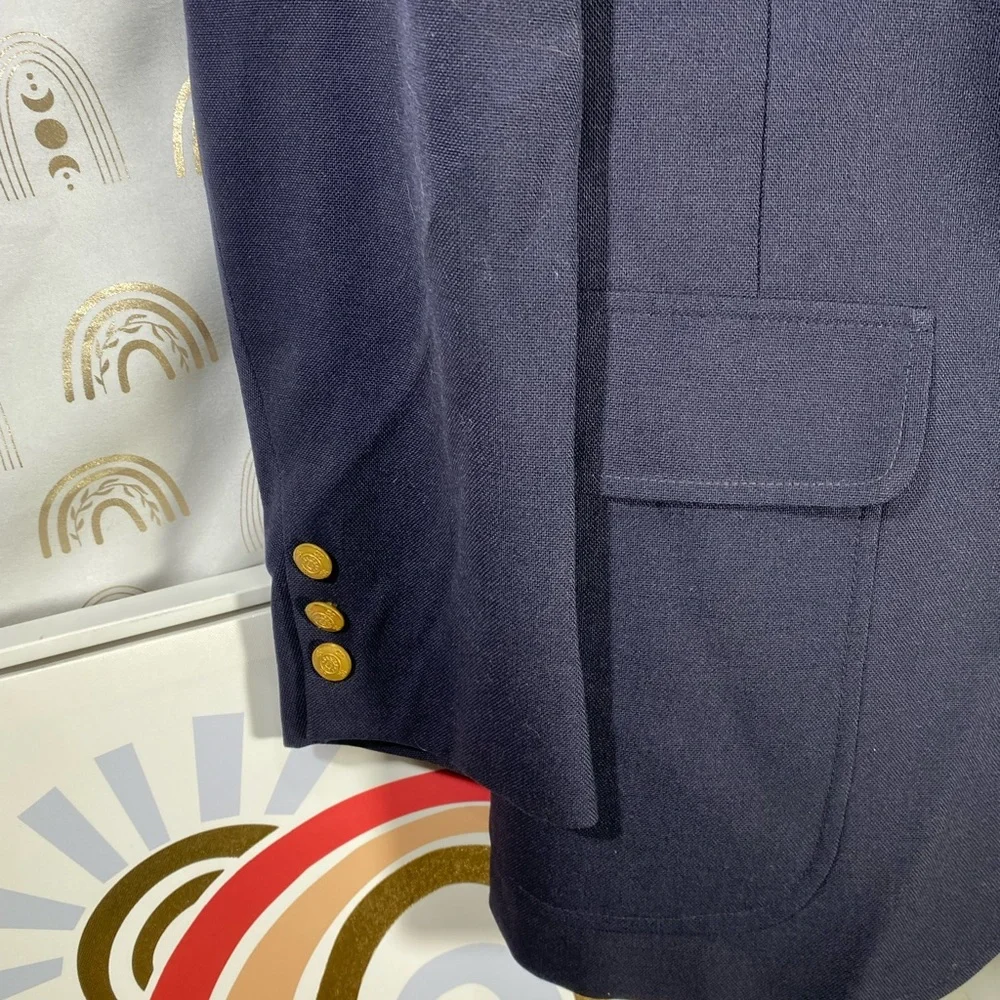 Classic Navy Blazer with Gold Buttons